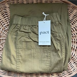 Pact brushed twill straight leg pant